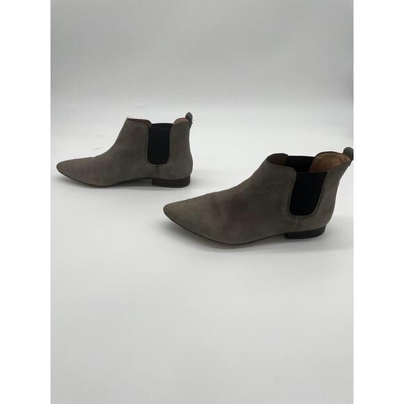 Madwell Nico Boot Chelsea Gray Suede Leather Ankle Booties Size 9 Pointed Toe - Picture 2 of 12